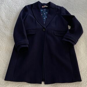 Boden Navy Single-Button Aileen Coat, 12R